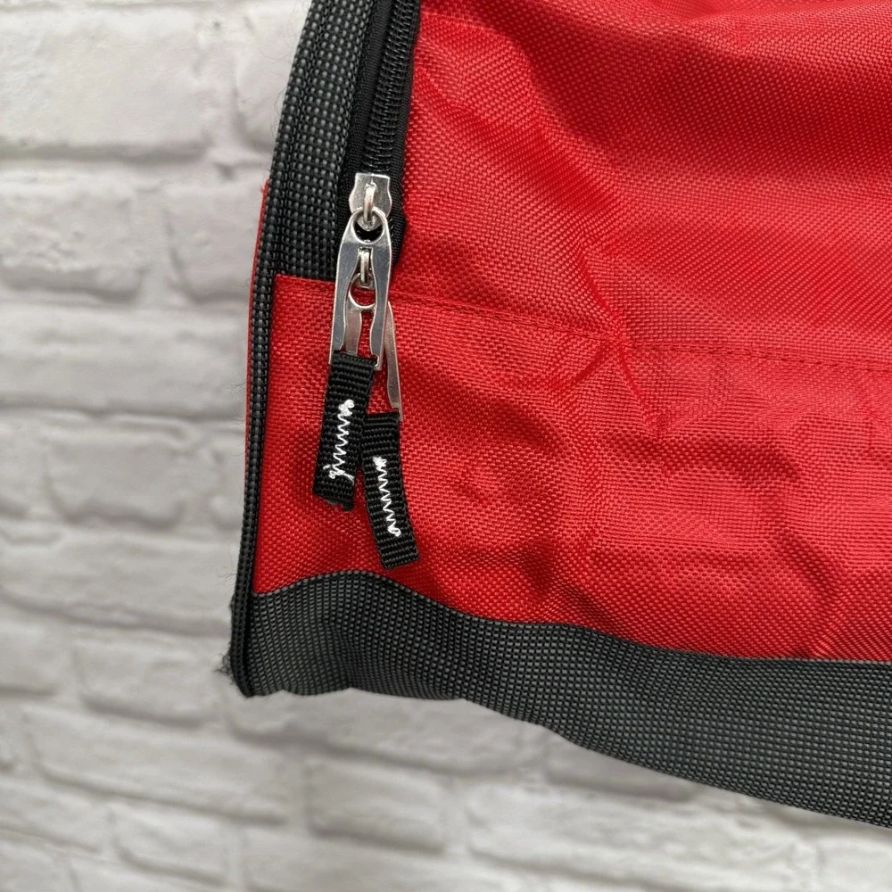 Coca Cola Red Black Tote Medium Sized Duffle Bag With Shoulder Strap Coca Cola